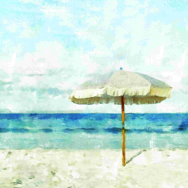 Peinture de parasol de plage, H 30 po x l 30 po