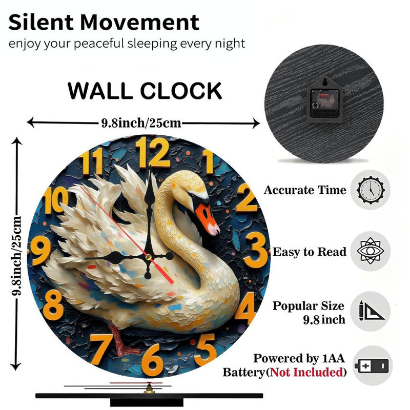 Horloge murale artistique avec des couleurs uniques