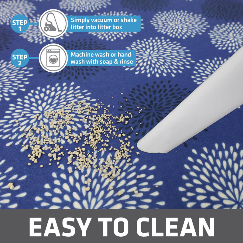 Good Medicine Blue Medium Waterproof Cat Litter Mat