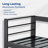 73" All-Weather Aluminum Patio Sofa, 3 Seat Outdoor Couch With  Thick Blue Cushions & Black Frame-582917754-582917753