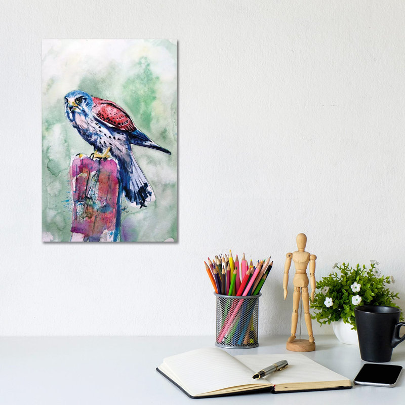 Kestrel 1 Piece Wrapped Canvas Wall Art, 20.32 cm H x 30.48 cm W