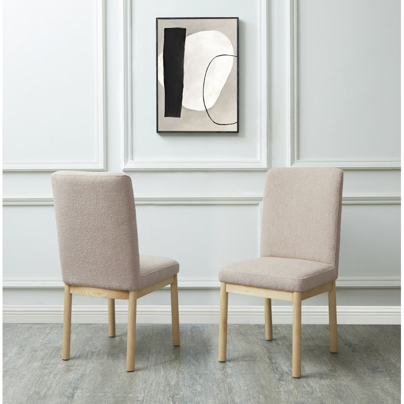 Connie Dining Chair, Oatmeal Boucle