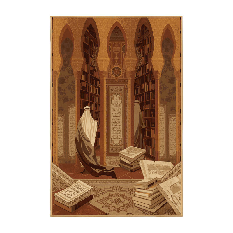 Tapis oriental doux et moelleux de style oriental classique brun Luyster - reliure brun clair, 3 X 5