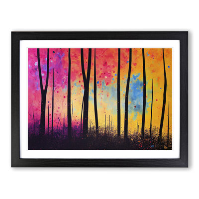 Splashed Forest Vol.6 Abstract - Single Picture Frame Painting
