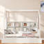 Lit en bois avec couchette et tablettes-64789073
