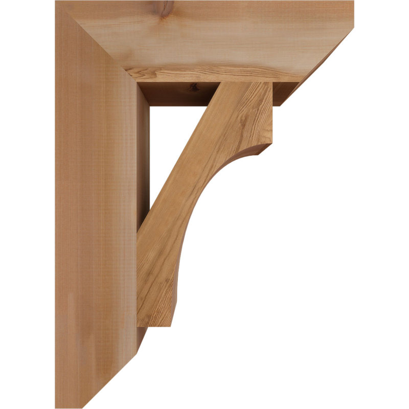 Support en bois Westlake, Cèdre rouge, H 30 po x l 5,5 po x P 22 po