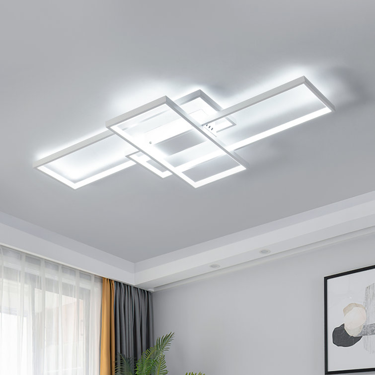 Canace 3-Light RectangleLED Flush Mount Ceiling Light