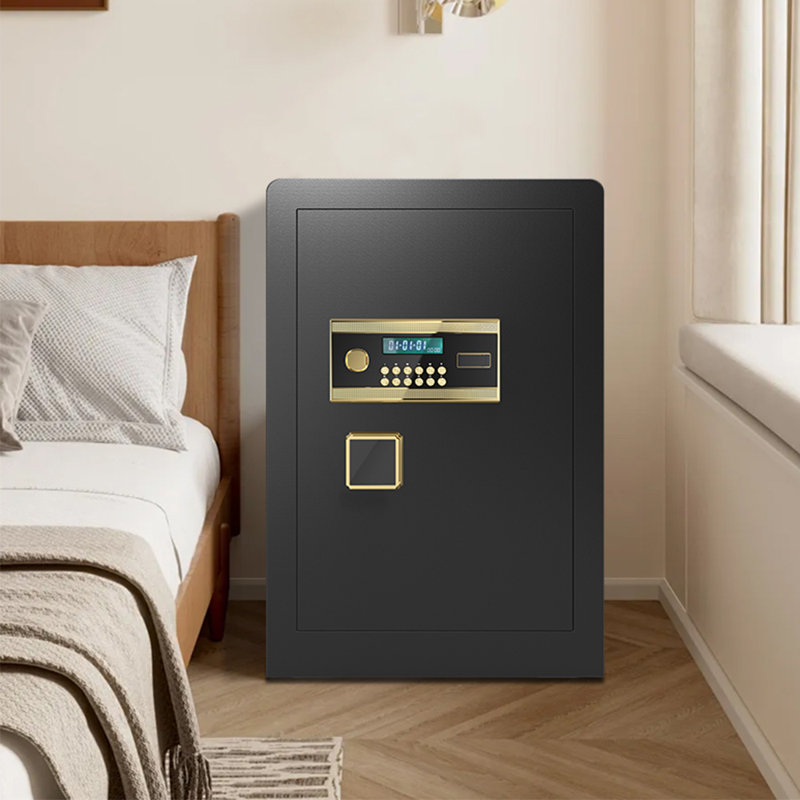 Grand coffre-fort pour la maison avec grand écran ACL et tablette réglable, doublure souple, petit coffre-fort supplémentaire à l'intérieur de l'armoire