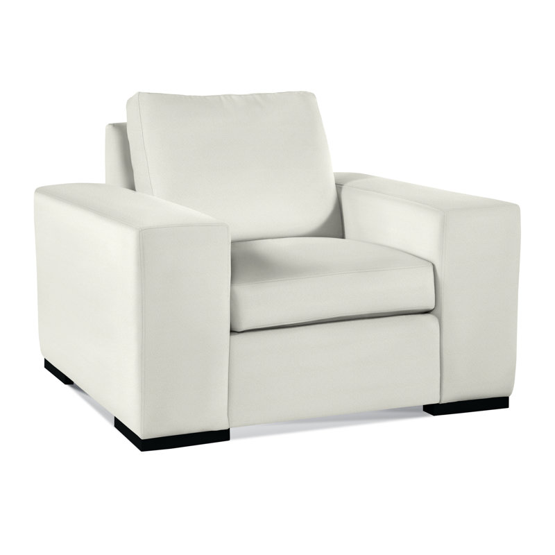 Memphis Upholstered Armchair, Black, Snow Crypton Performance; 0884-91