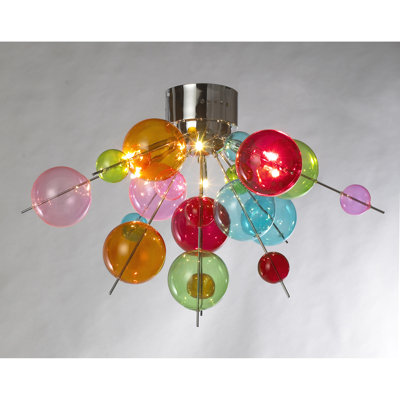 Glass Semi Flush Mount