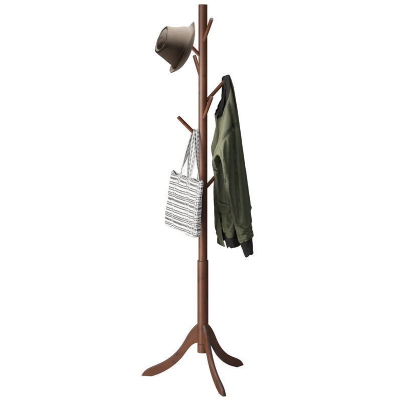 Anthi Bamboo / Rattan Freestanding Coat Rack