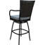 Bleu sur tabouret de bar brun foncé-1519082249-1519082255