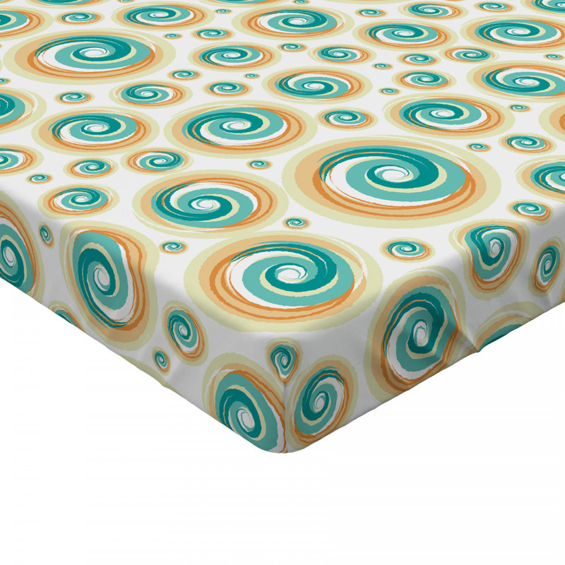 Microfiber Geometric Fitted Sheet, Full Fitted Sheet