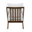 Chaise d'appoint scandinave avec coussins réversibles en chenille-130412674