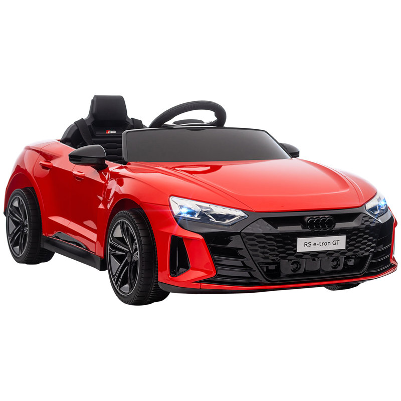 Red 12-Volt Battery Powered Ride-On Car with Remote Control