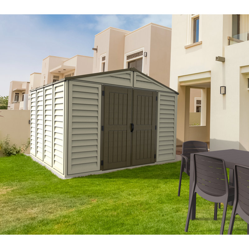 Woodbridge Plus 10.5 ft. W x 10.5 ft. D Plastic Storage Shed