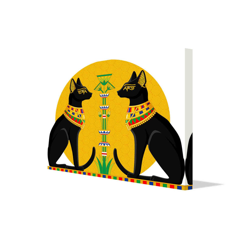 Ancient History Cats by Andrew Lee - Wrapped Canvas Print, 152 x 101 x 4cm