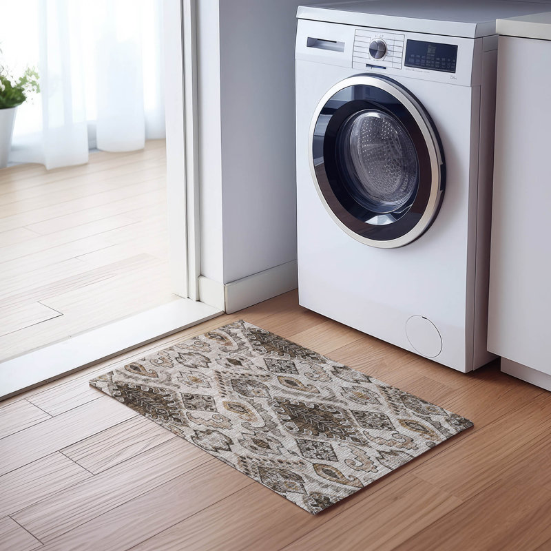 Lummus Washable Moroccan Indoor / Outdoor Rug, Rectangle 1'8" x 2'6"