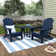 Moncrief 2 - Person Plastic Folding Adirondack Chair with Table