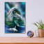 Art mural en verre Red Barrel Studio® «Dance Of The Dolphins» par Carol Cavalaris-168689344