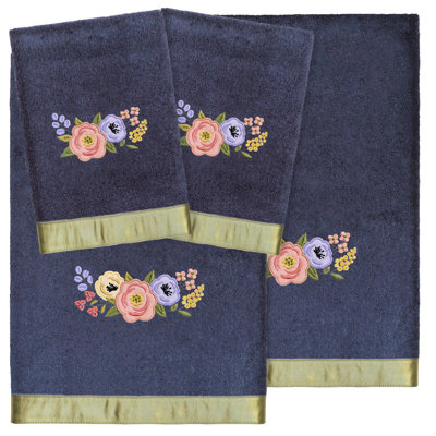 Ensemble de serviettes 4 pièces 100% coton turc