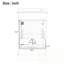 Meuble-lavabo de salle de bain avec lavabo en céramique, porte à fermeture douce et support de rangement-880668068