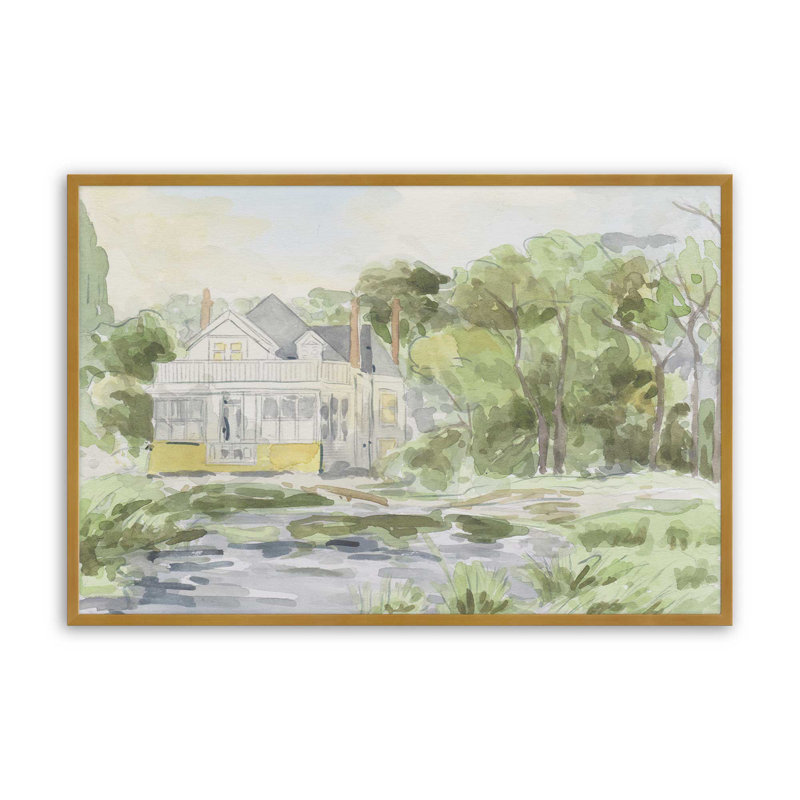 «Tranquil Retreat I» par Melissa Wang, reproduction d'art, H 18 po x l 12 po, Impression sur cadre ouvert sans papier mat
