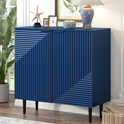 Armoire d'appoint multifonctionnelle à 2 portes Karns (ensemble de 1)