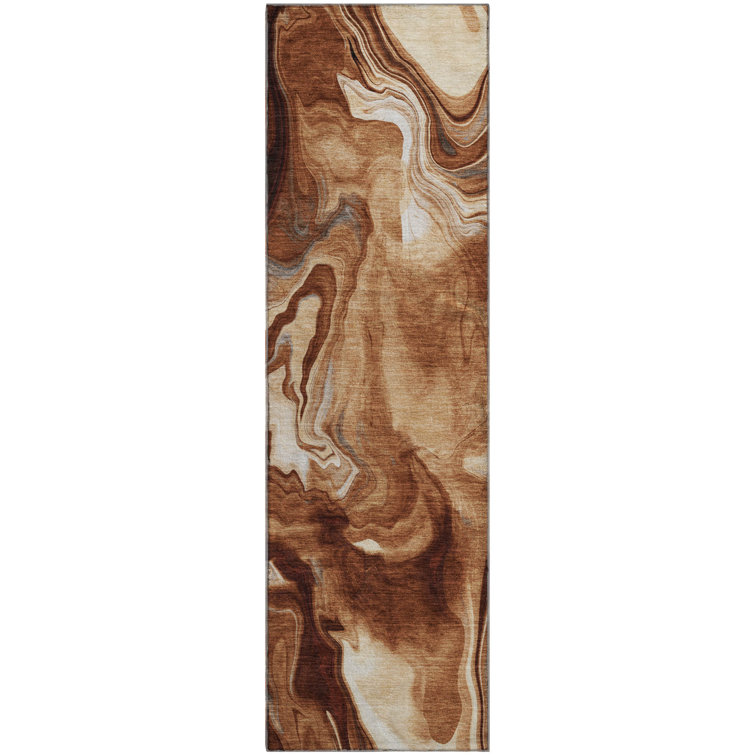 Premium Machine Washable Prisco Paprika Rug