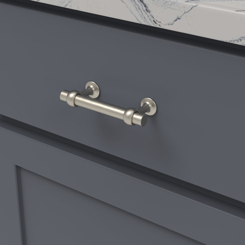 Ostia Collection Pull, 3", Satin Nickel