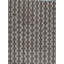 Jute / Sisal Geometric Area Rug in Beige/Dark Brown