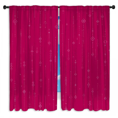 Rideaux obscurcissant et obscurcissant à motif géométrique - 2 panneaux