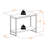 Solstice Open Shelf Two-Tone Console Table in Gray and Brown, 30.17" H X 39.71" W X 15.82" D