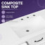 Ensemble de meuble-lavabo avec 4 tiroirs 2 portes et tablettes réglables Highworth-2055598056