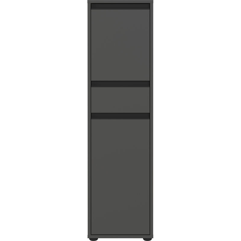 Bayoleth Tilt Protection Bathroom Cabinet, Stainless steel