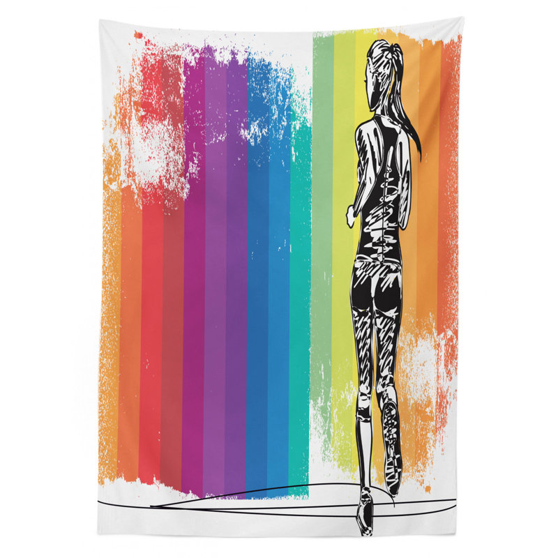 Olympics Tablecloth, 84" L x 60" W