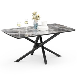 Atherton Metal Base Dining Table