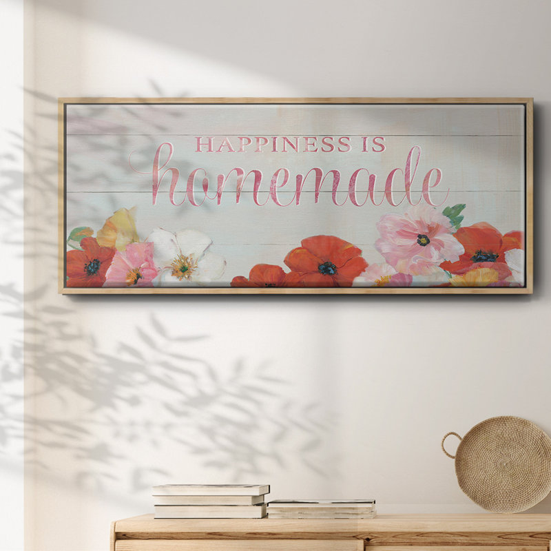 Happiness is Homemade- Framed Canvas