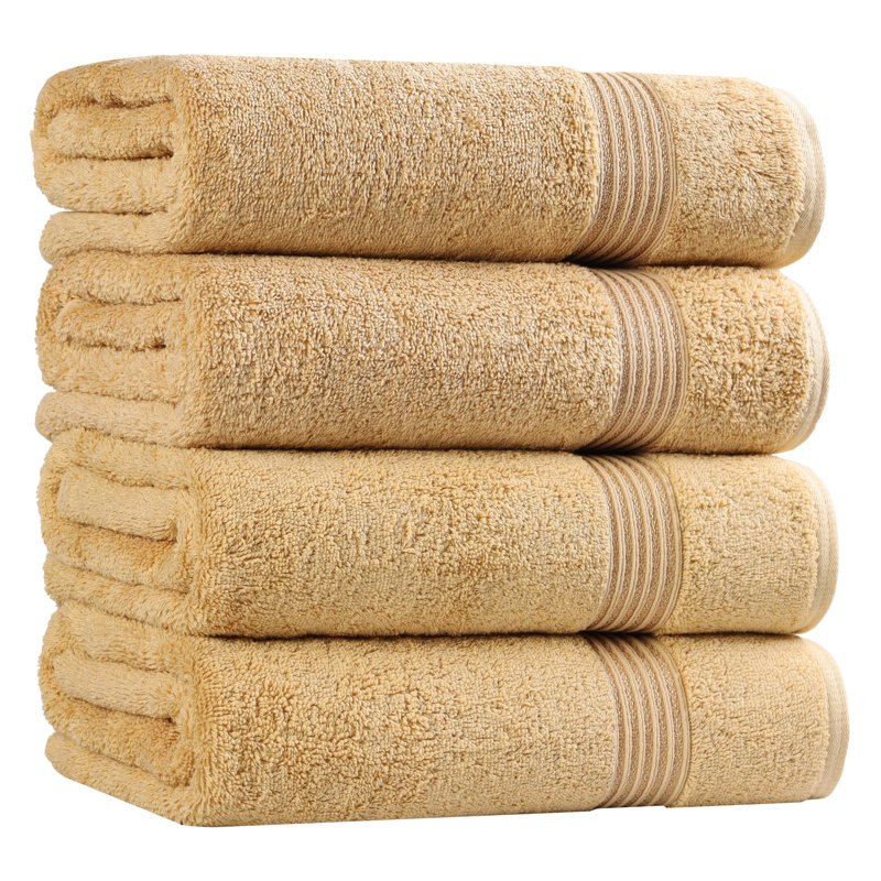 Oleg Heritage Egyptian Cotton Soft Absorbent Luxury Bath Towel, Gold