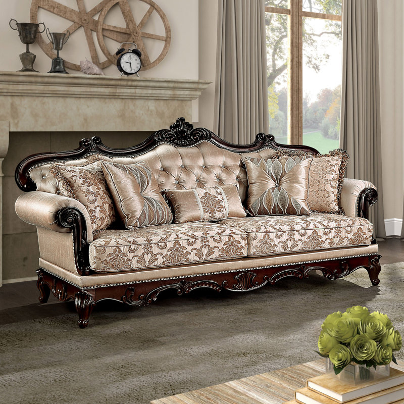 Canapé Barbato, Brun, H 44,5 po x l 90,25 po x P 38,25 po