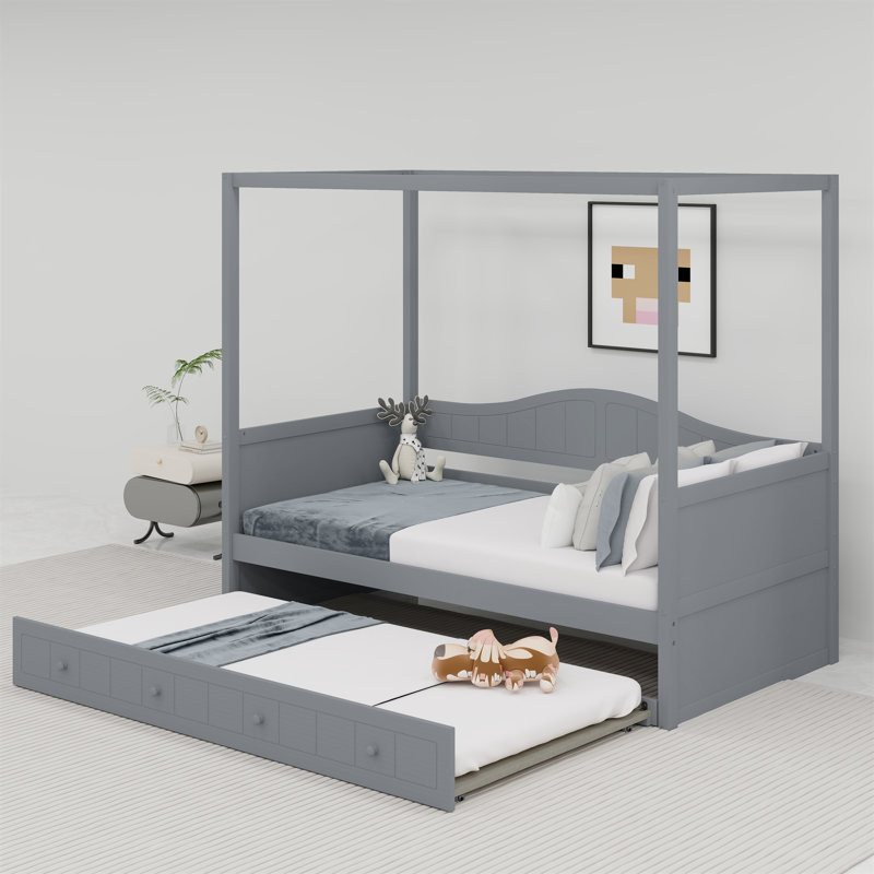 Canopy Day Bed with Trundle