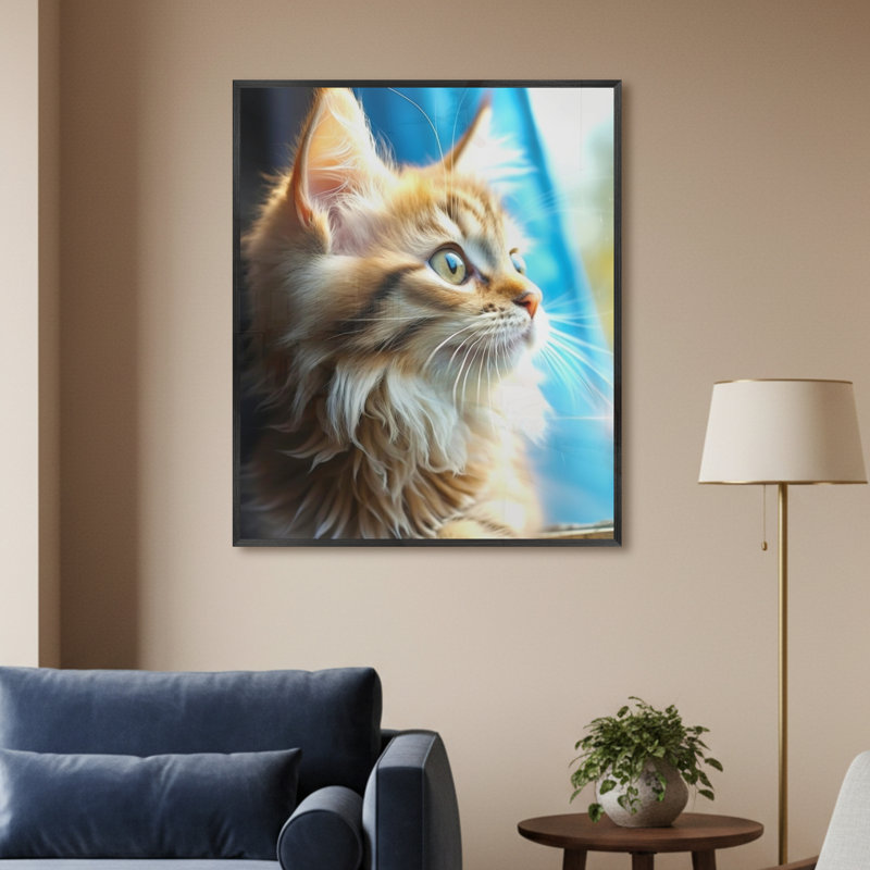 Single Picture Frame LED Illuminated Wall Art Wall Art on Glass / Aluminium, 60 cm H x 50 cm W