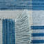 Tapis en laine / coton à tissage plat Anjail - orange / bleu-15245983