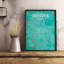 Denver City Map - No Frame Print-964423314