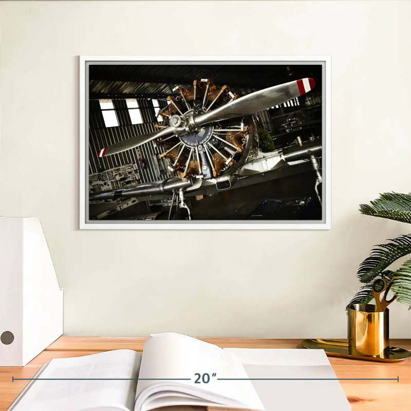 Hélice de guerre, Cadre flottant blanc, 13 po x 9 po