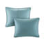 Couette réversible bleu sarcelle pour lit simple/simple XL - Microfibre, rembourrage 90 % coton, pour une literie réversible avec surpiqûres, fraîcheur longue durée