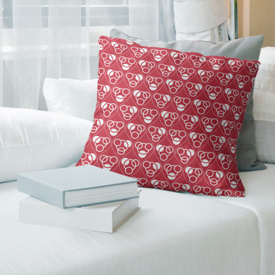 Coussin décoratif classiques des cercles et des vagues