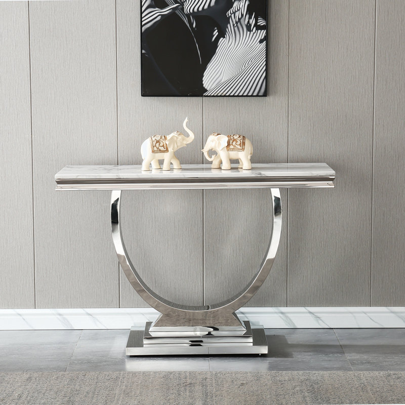 Console Bernson, Blanc, Argent