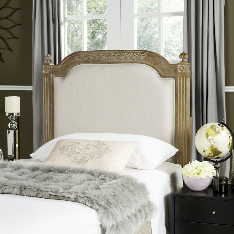 Arine Upholstered Solid Wood Panel Headboard