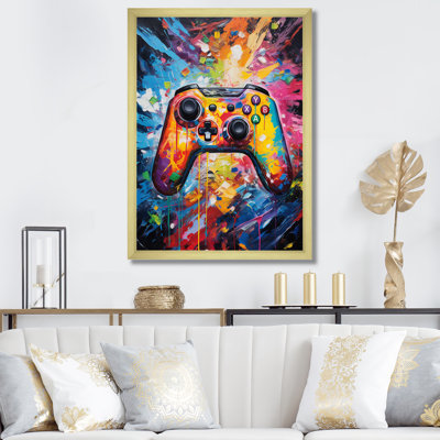 Coloré jeu vidéo rétro - art mural jeux vidéo